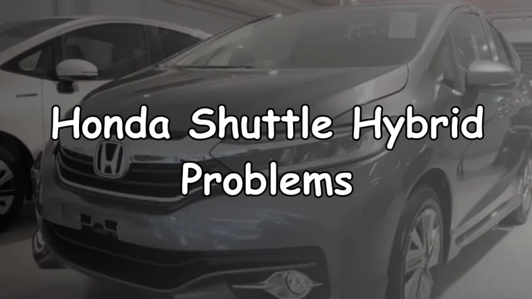 Honda Shuttle Hybrid Problems